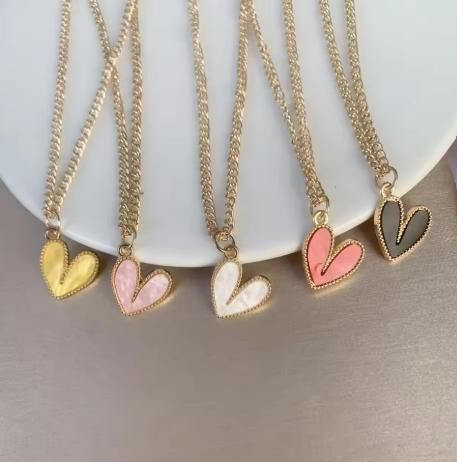 Different pendant Brass chain necklace for women and girls glitstudio