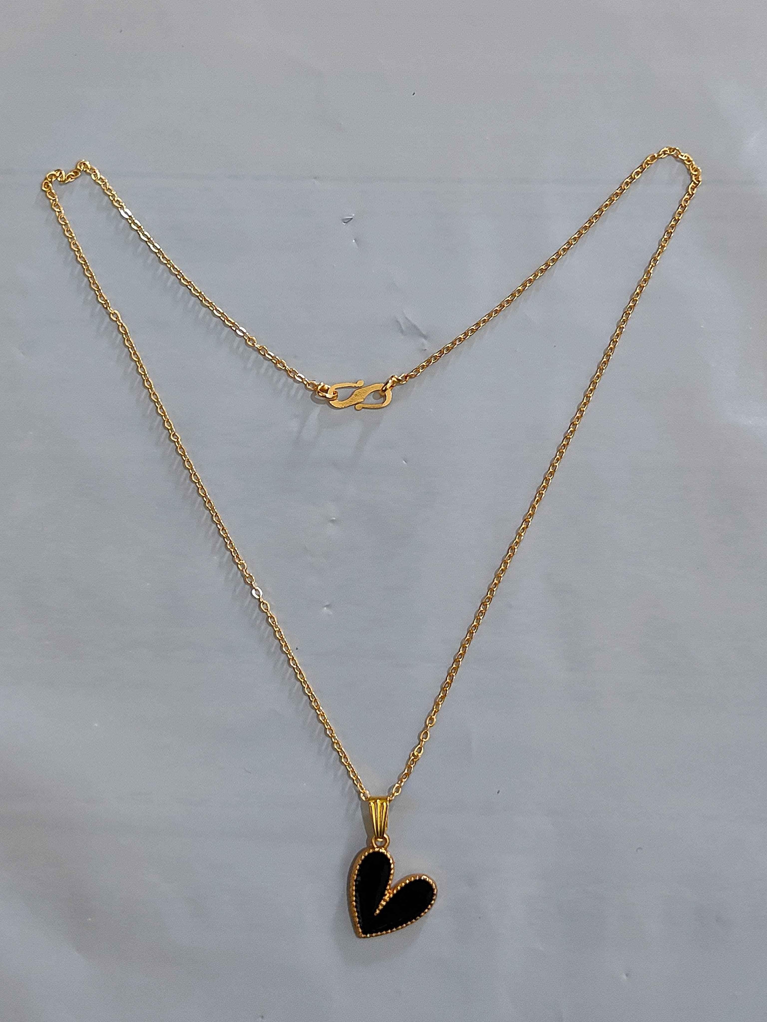 Different pendant Brass chain necklace for women and girls glitstudio