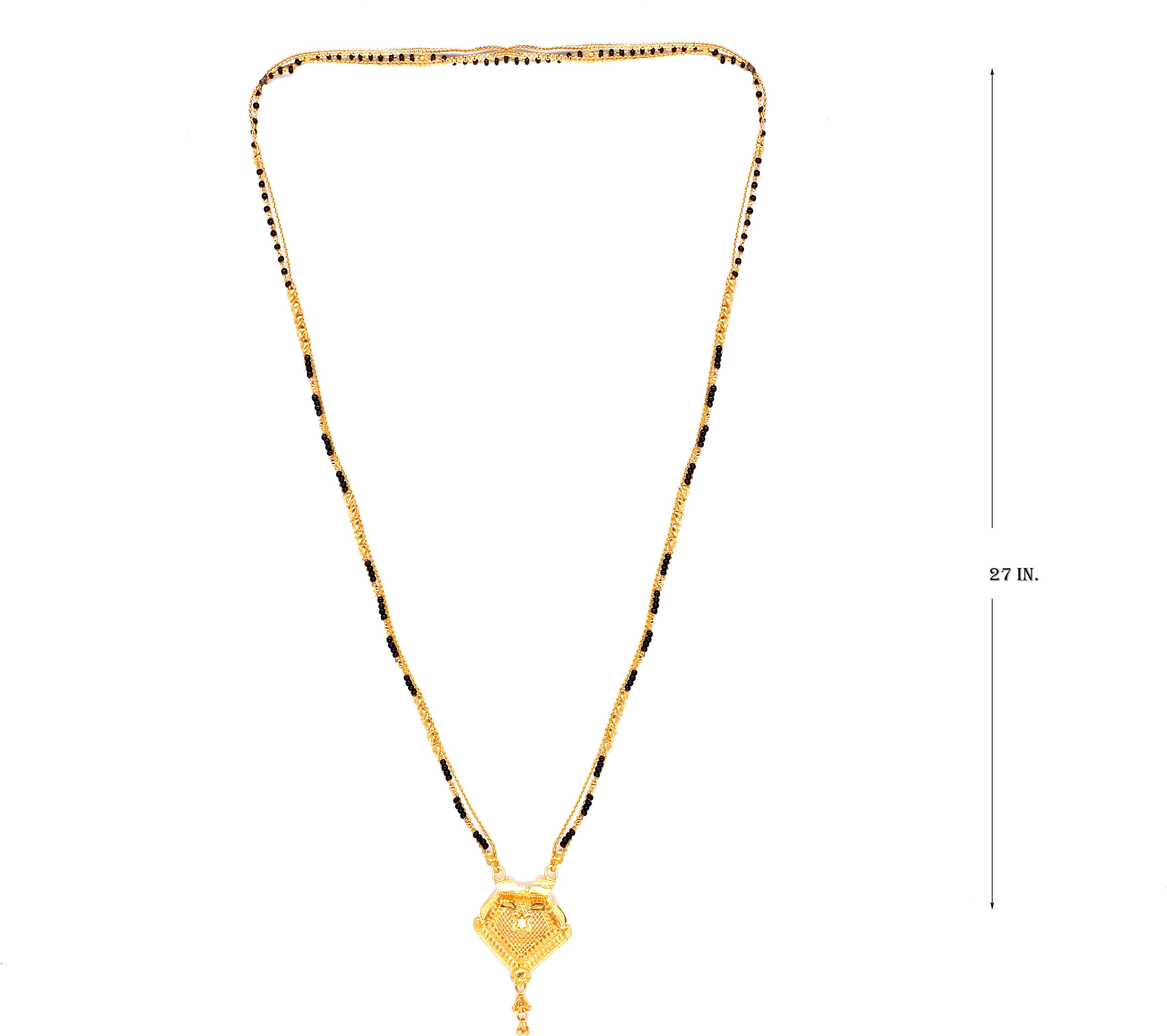 Beautiful Gold Plated Mangalsutra Gold Plated Jewelley glitstudio   