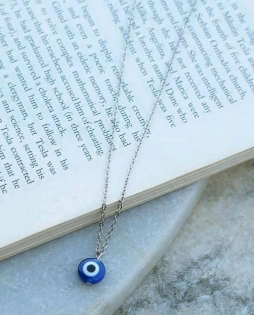 PD Enterprise Evil Eye Circular Mini Pendant Blue Pendants glitstudio   