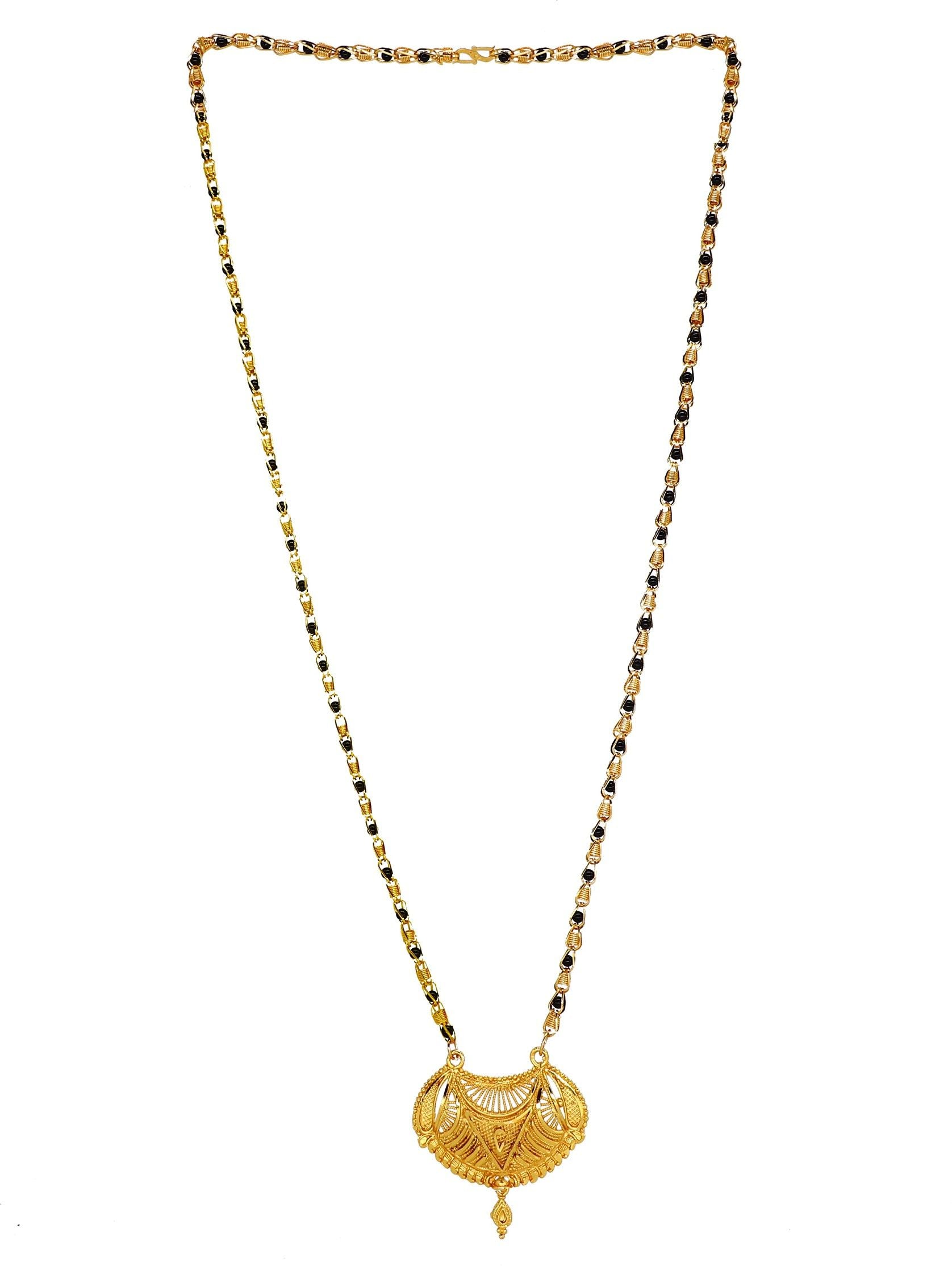 Elegant Gold Plated Mangalsutra Gold Plated Jewelley glitstudio   