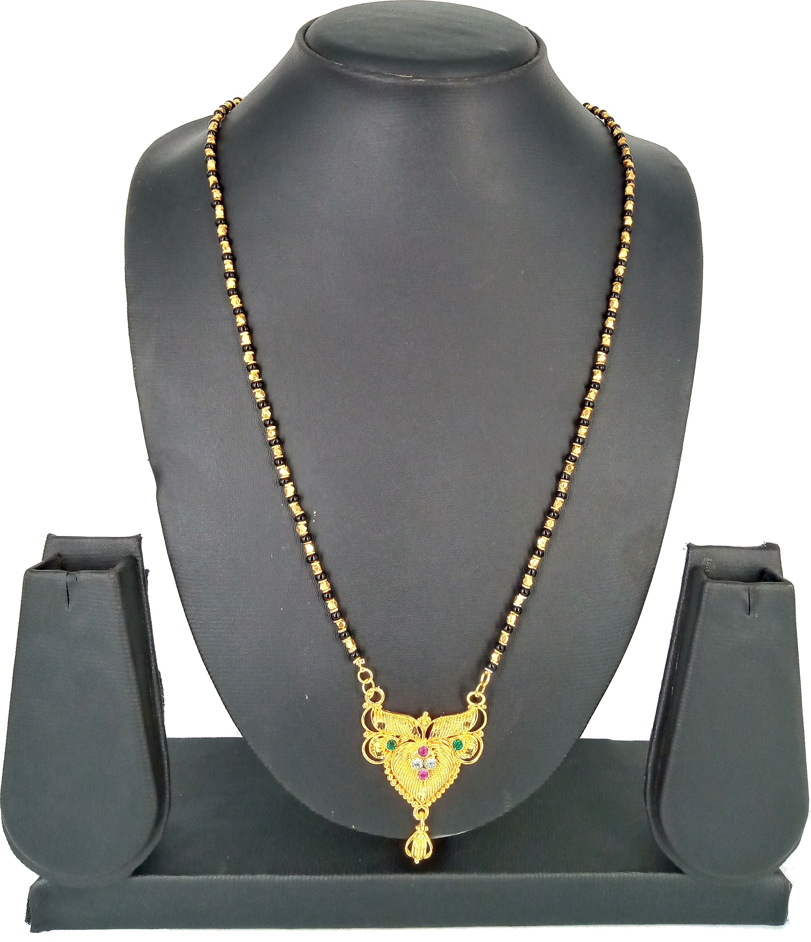 Unique Gold Plated Mangalsutra Gold Plated Jewelley glitstudio   