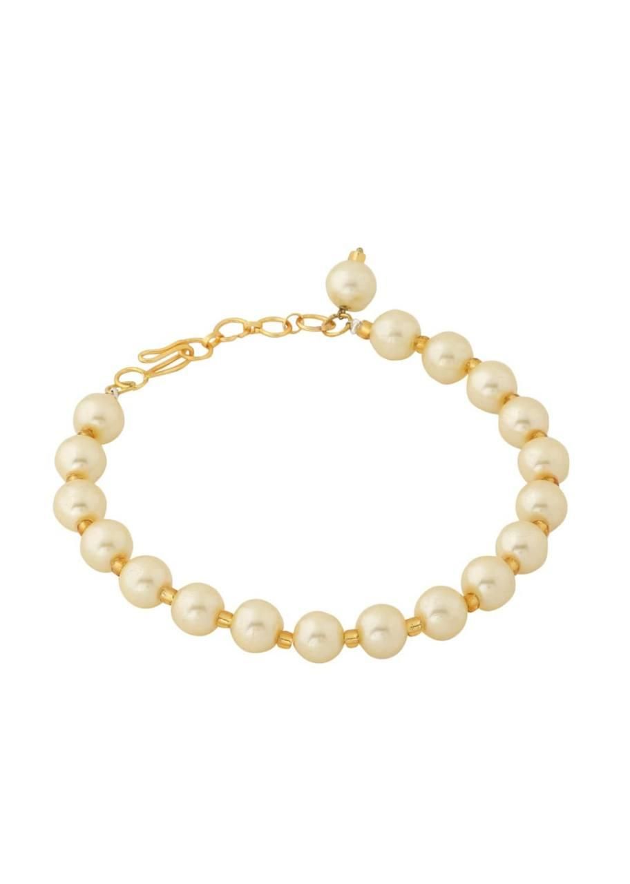 PD Enterprise Gold Plated Pearl Bracelet Gold Plated Jewelley Glitstudio   