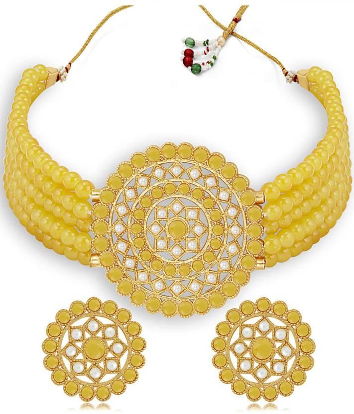 Gold-plated Yellow Jewel Set  Glitstudio   