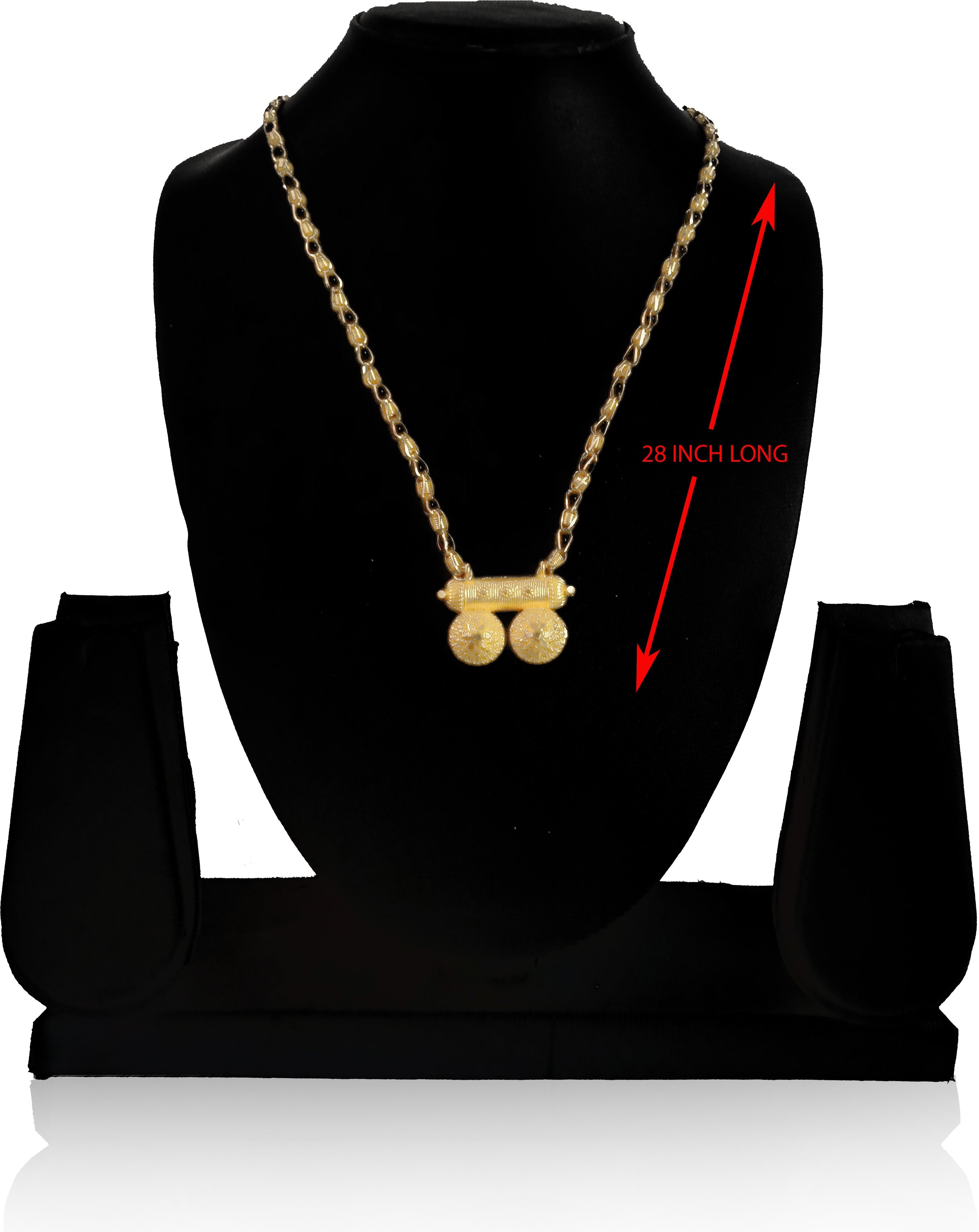 New Gold Plated Mangalsutra Gold Plated Jewelley glitstudio   