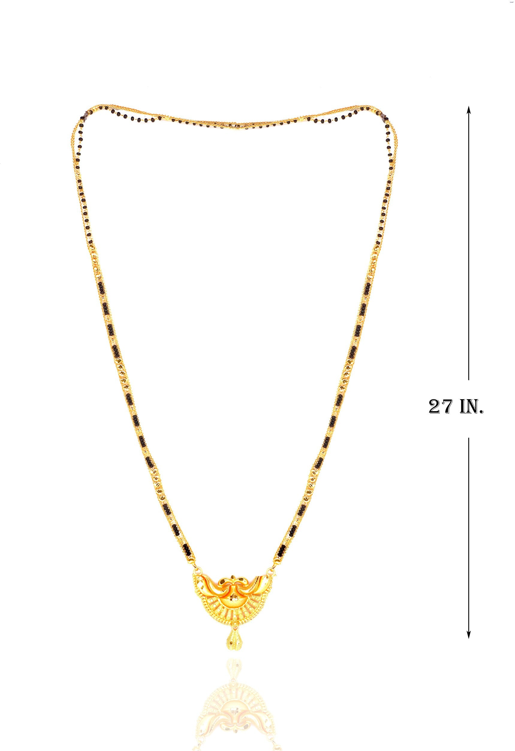 Pretty Gold Plated Mangalsutra Gold Plated Jewelley glitstudio   