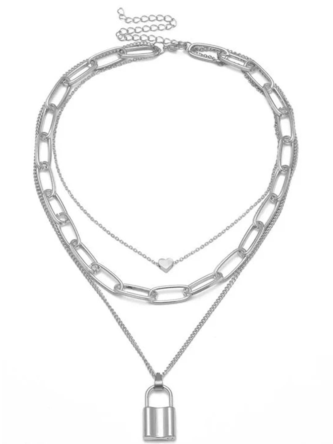 Silver Plated Stylish Necklace  glitstudio   