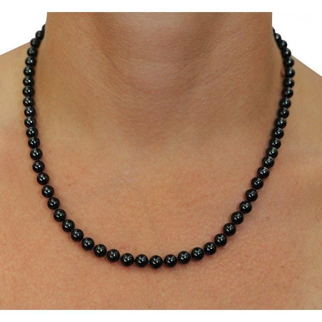 Mady Womens Black Crystal Necklace and Bracelet set  Glitstudio   