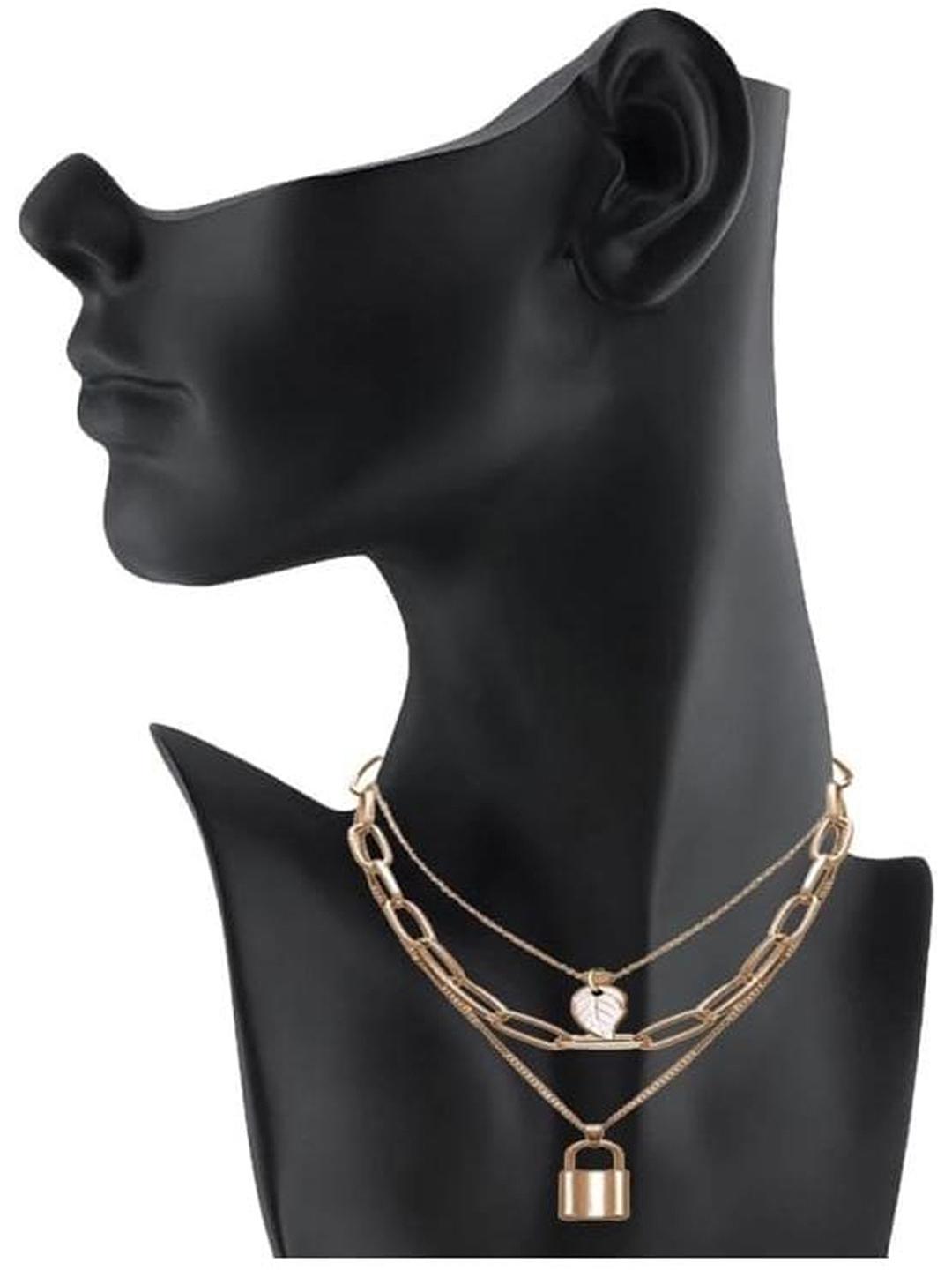 Gold Plated Stylish Necklace Gold Plated Jewelley glitstudio   