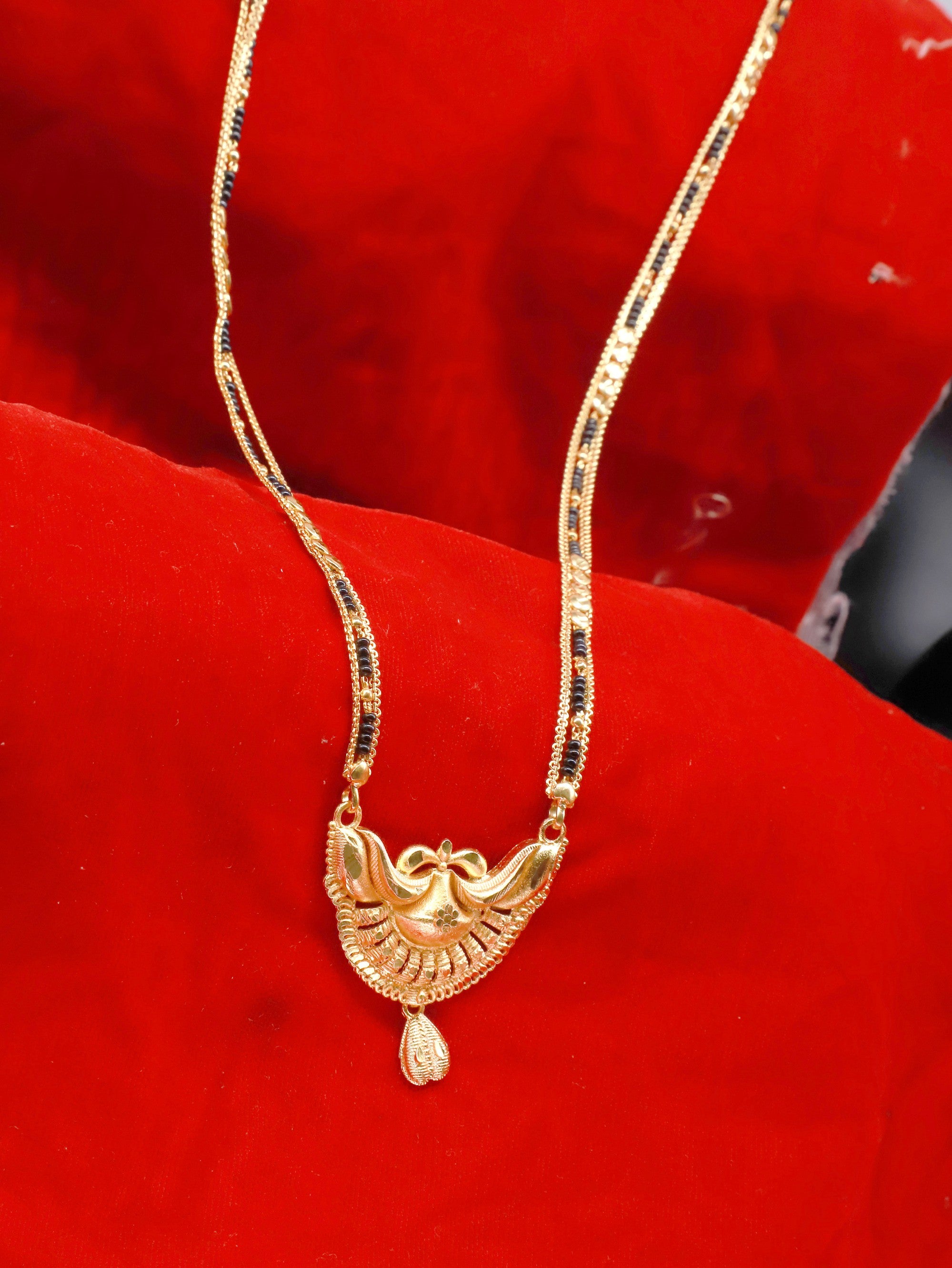 Pretty Gold Plated Mangalsutra Gold Plated Jewelley glitstudio   