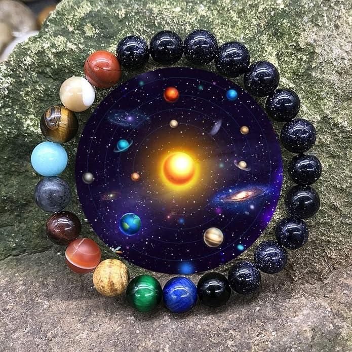 Galaxy Gem Beads Bracelet (Pack of 2)  glitstudio   