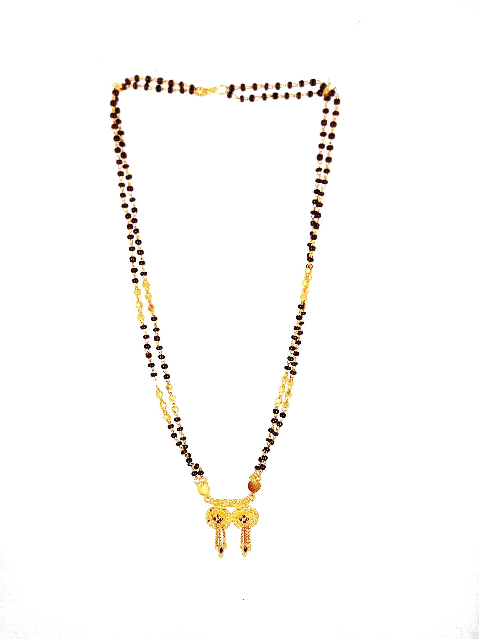 New Gold Plated Mangalsutra Gold Plated Jewelley glitstudio   