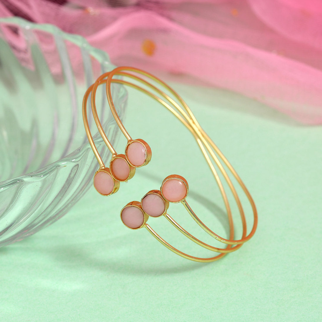 Pink Color Amrapali Bracelets (AMB101PNK) Jewellery GetGlit