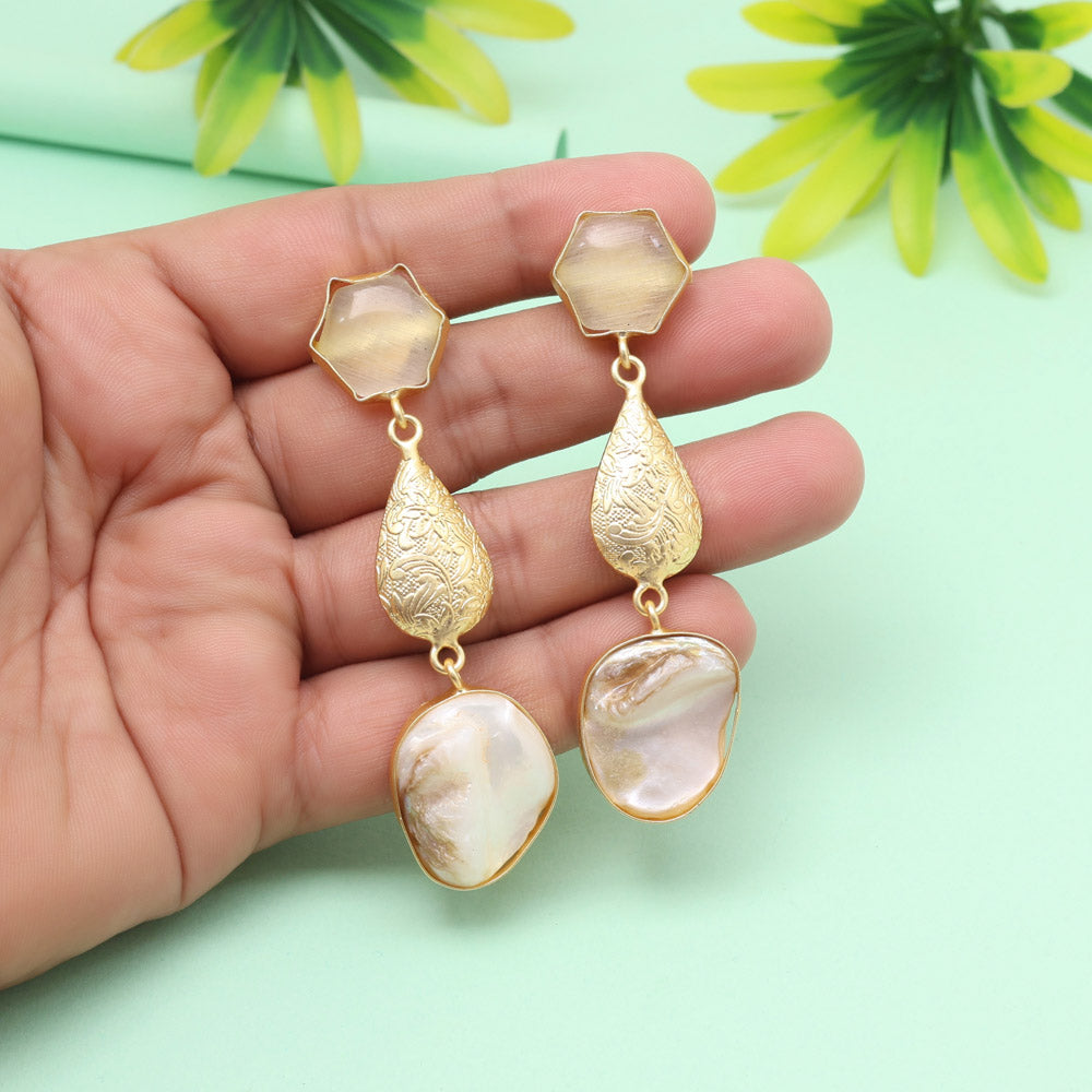 Classic White Color Amrapali Earrings Jewellery GetGlit