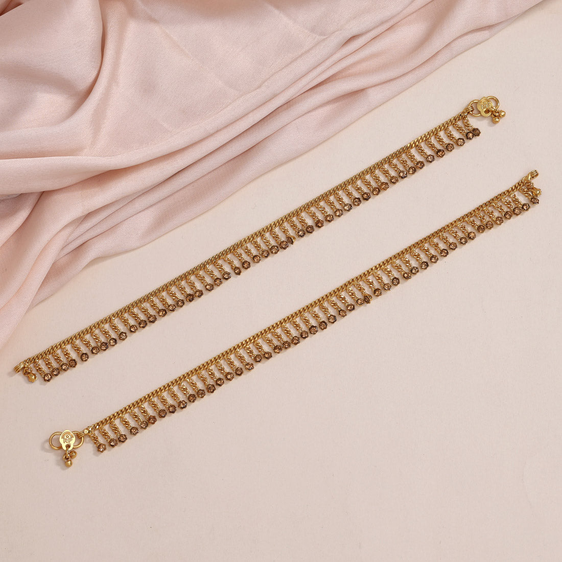 Gold Color Anklets (ANK1066GLD)