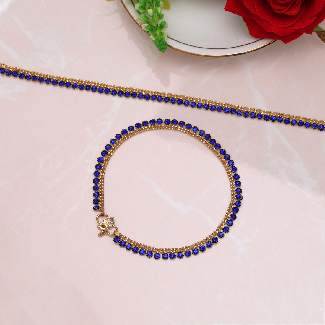 Blue Color Anklets (ANK1092BLU)