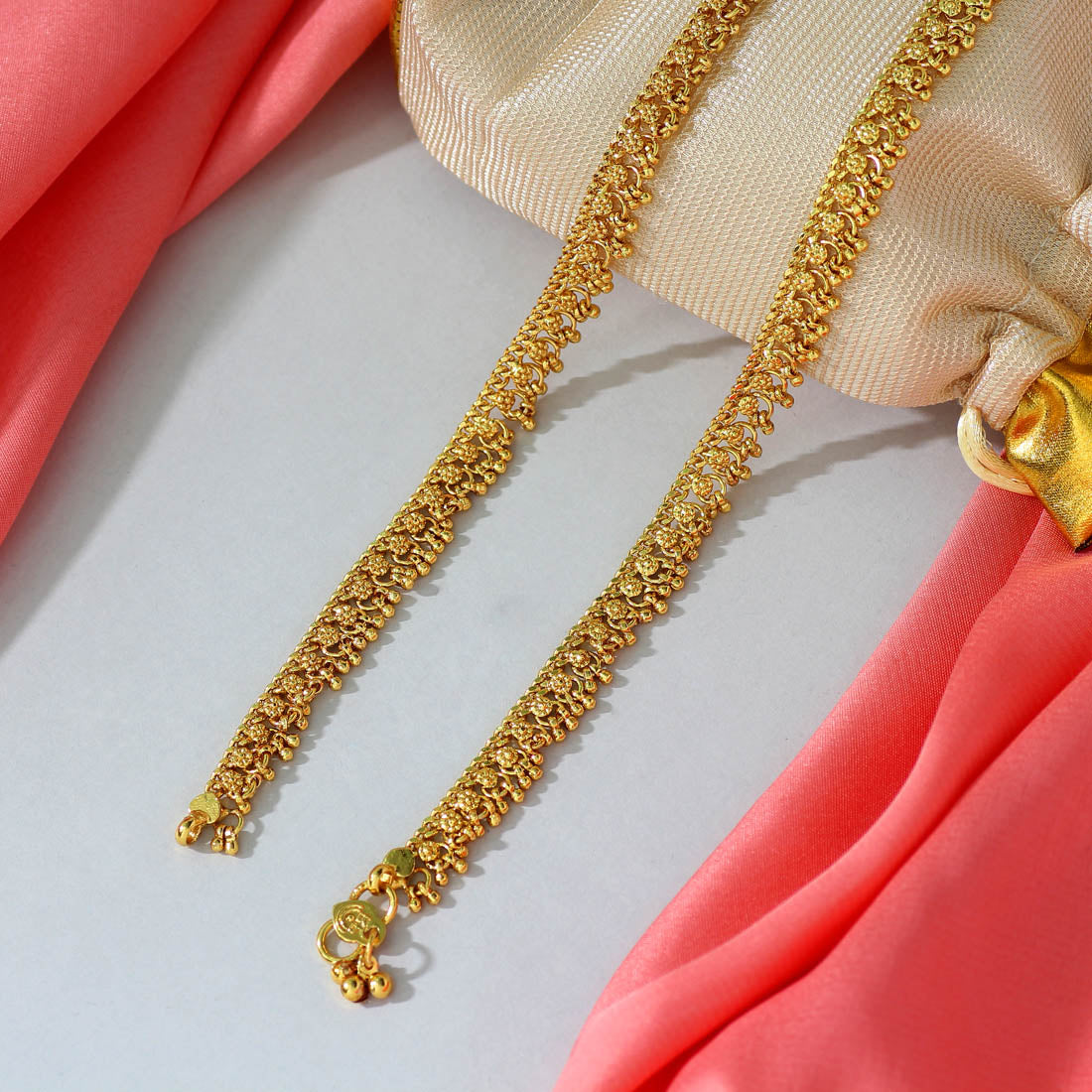 Gold Color Anklets (ANK927GLD)  GetGlit   