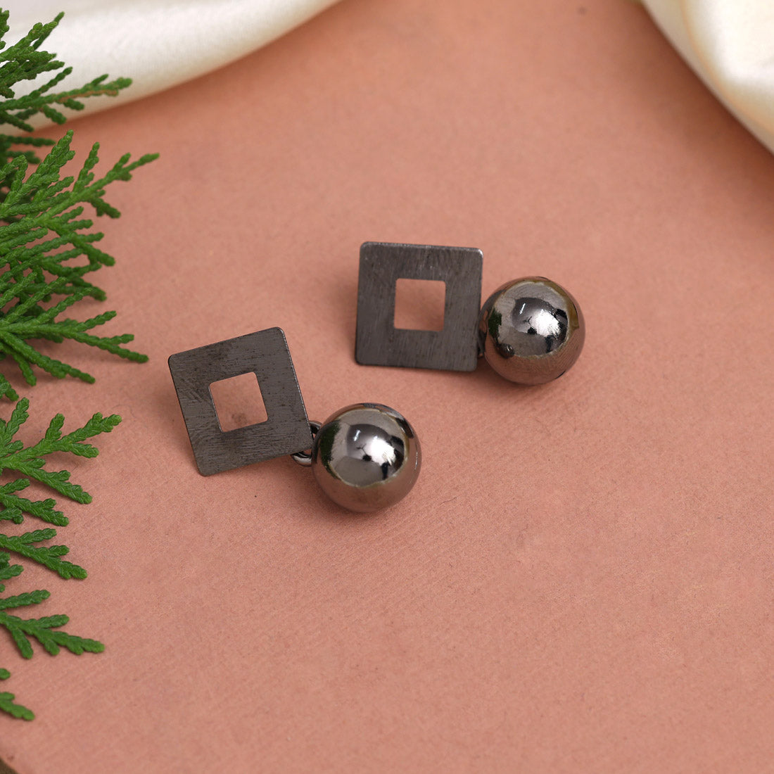 Black Color Fashion Earrings (ANTE1734BLK) Jewellery GetGlit   