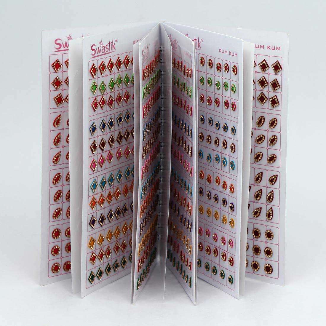 Multicolor Stone Bindi Book For Women & Girls- Total Piece- 576