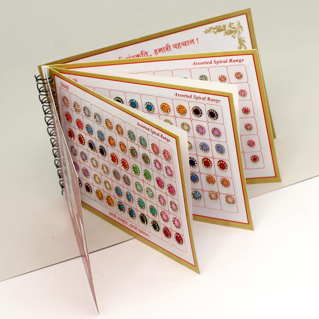 Multicolor Stone Bindi Book For Women & Girls- Total Pieces- 300