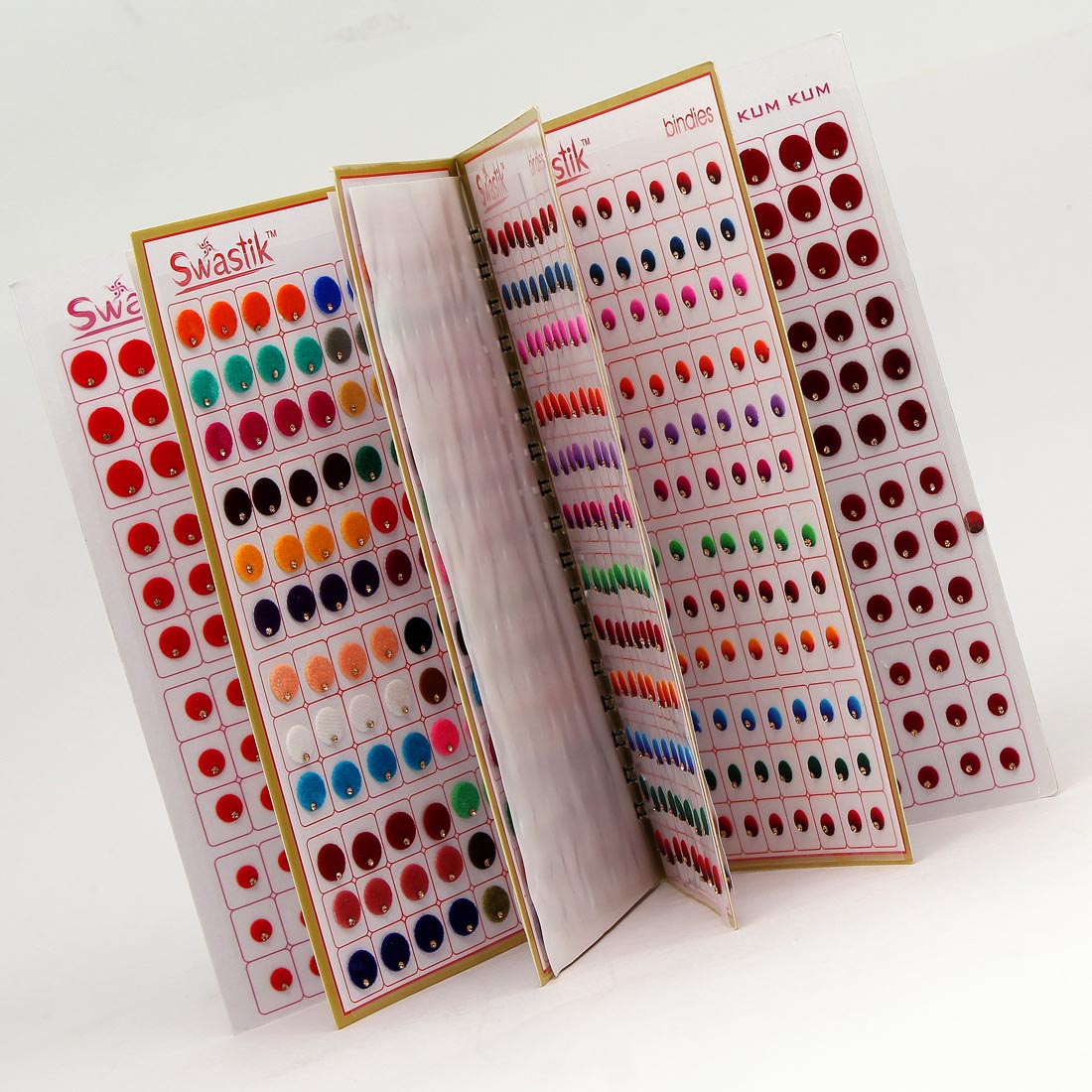 Multicolor Velvet Bindi Book For Women & Girls- Total Pieces- 948 Jewellery GetGlit