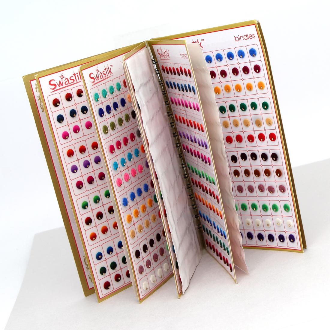 Assorted Color Velvet Bindi Book For Women & Girls- Total Pieces- 960 Jewellery GetGlit