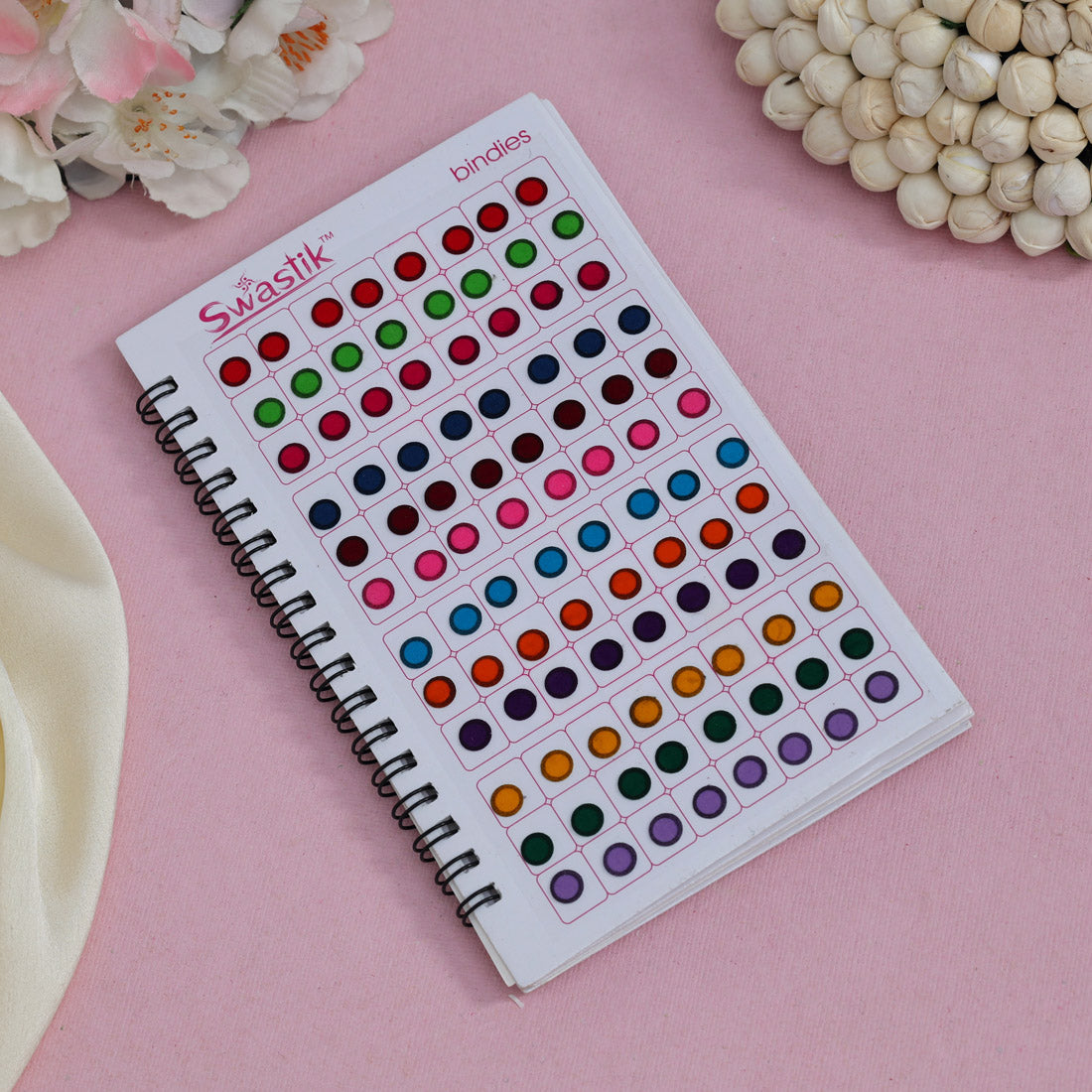 Assorted Color Velvet Bindi Book For Women & Girls- Total Pieces- 960