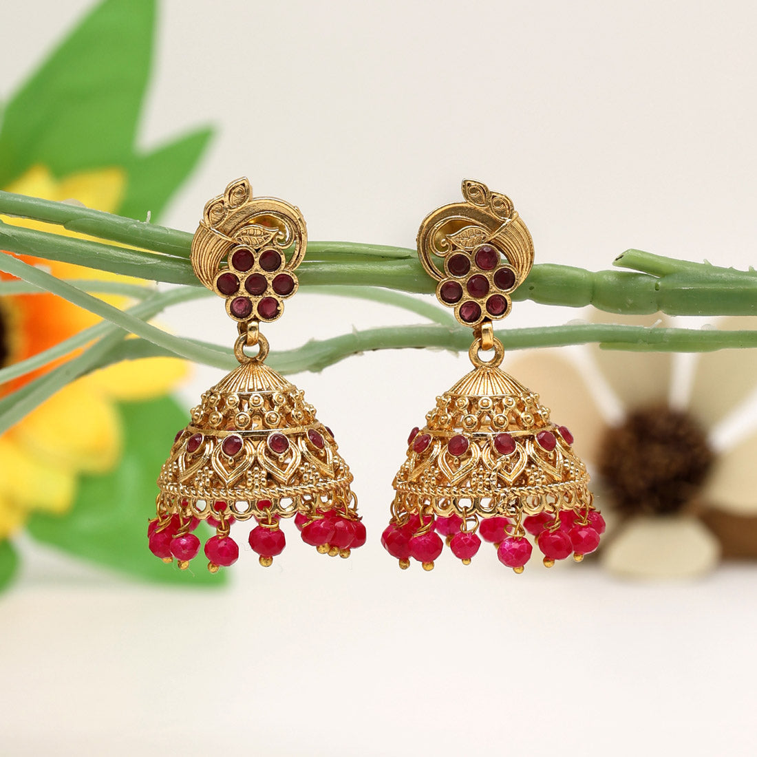 Rani Color Premium Copper Earrings Jewellery GlitStudio   