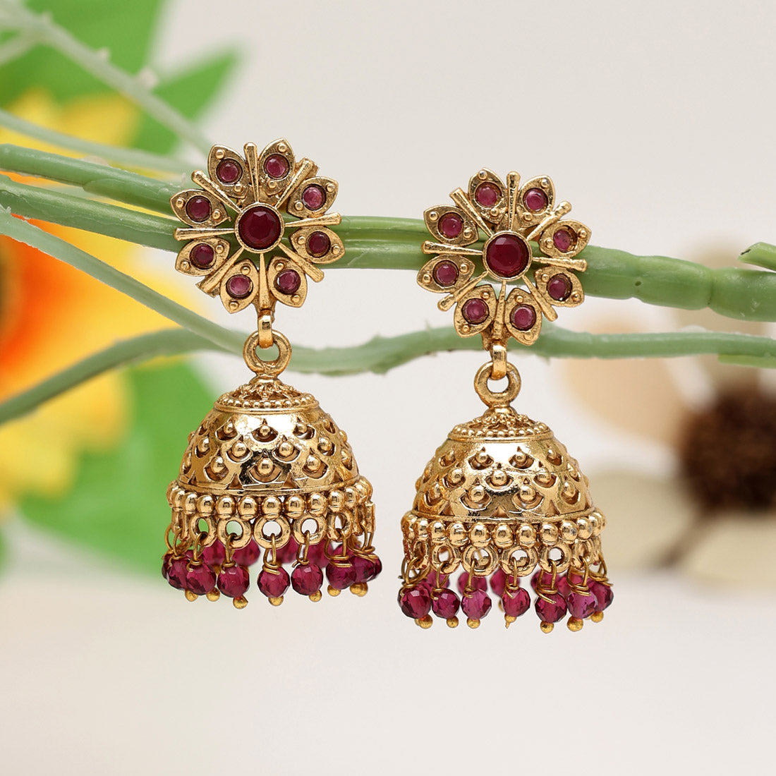 Rani Color Premium Copper Earrings (CPE111RNI) Earrings GetGlit   