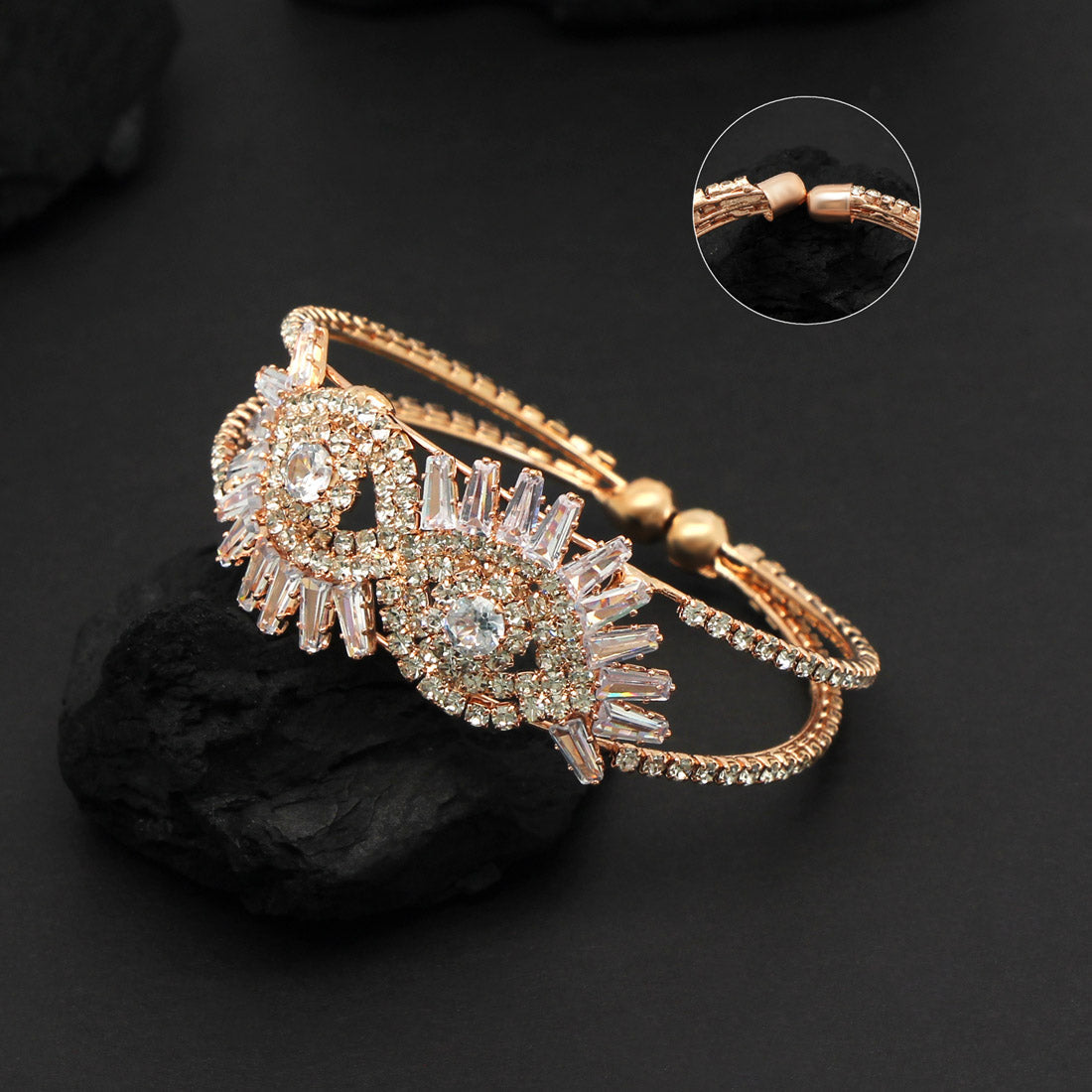 White Color Moon Stone Kids Bracelet (CRTB195WHT) Jewellery GetGlit   