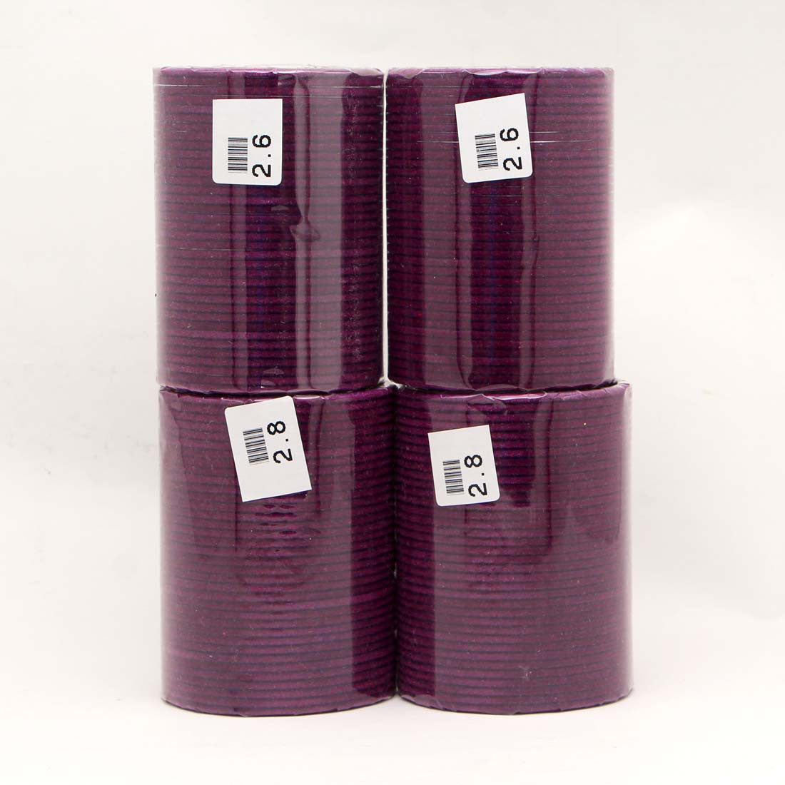 Wine Color 4 Set Of Velvet Fashion Bangles Combo Size(2 Set Of 2.6, 2 Set Of 2.8) FB121CMB Jewellery GlitStudio   