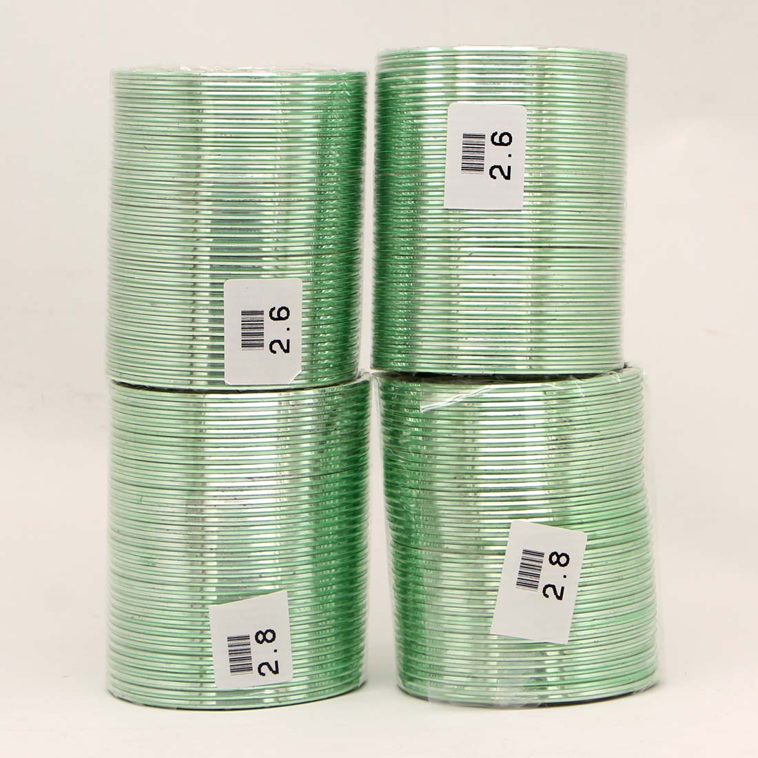 Pista Green Color 4 Set Of Fashion Bangles Combo Size(2 Set Of 2.6, 2 Set Of 2.8) FB164CMB