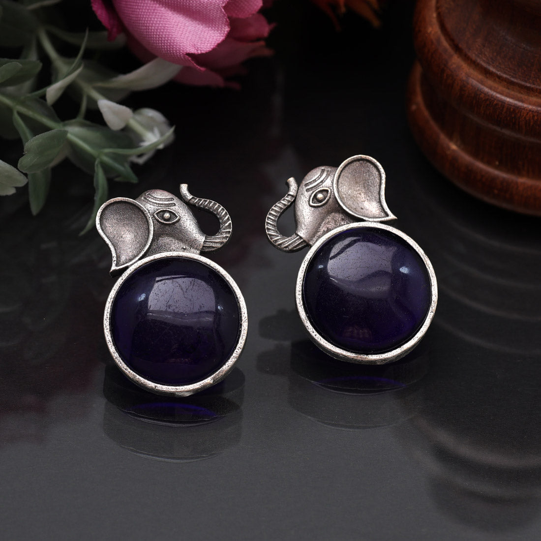 Blue Color  Oxidised Earrings (GSE2916BLU) Jewelry GlitStudio   