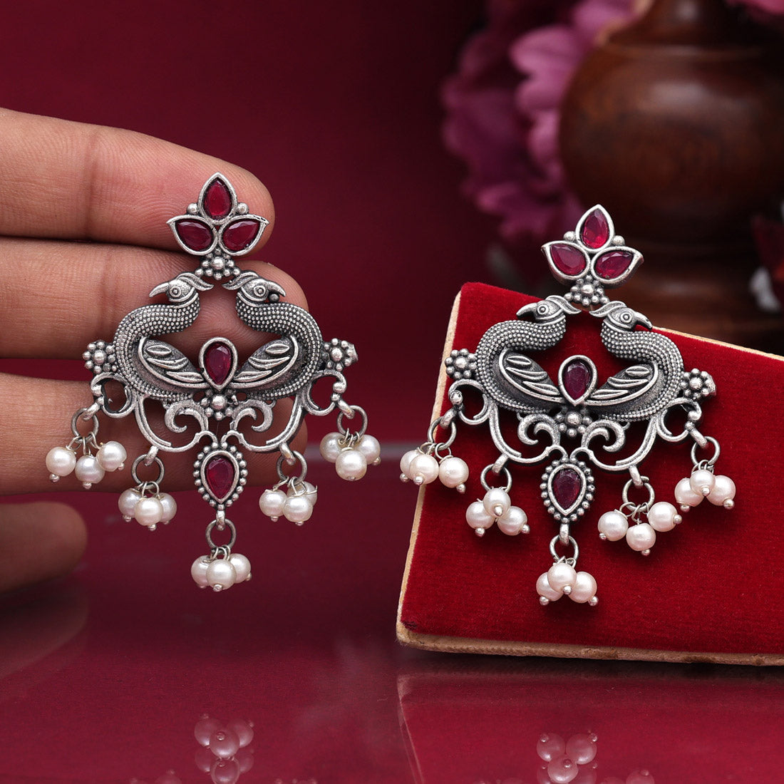 Rani Color  Oxidised Earrings (GSE2917RNI) Jewelry GlitStudio   