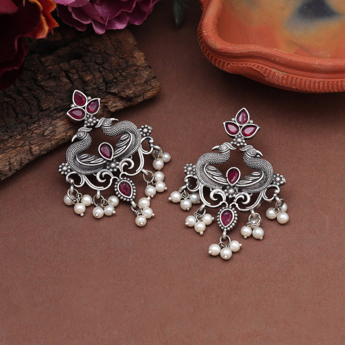 Rani Color  Oxidised Earrings (GSE2917RNI) Jewelry GlitStudio   