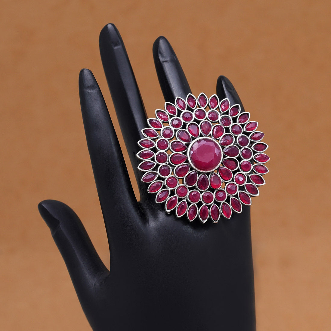 Rani Color Oxidised Rings (GSR534RNI)  GetGlit   