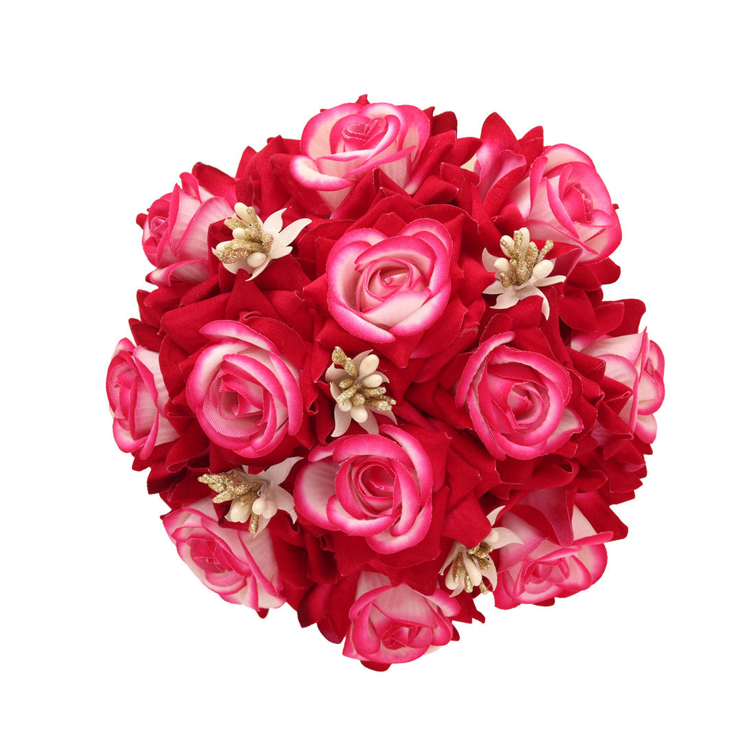 Rani Color Rose Flower Hair juda//Bun (HRP212RNI) Jewellery GetGlit