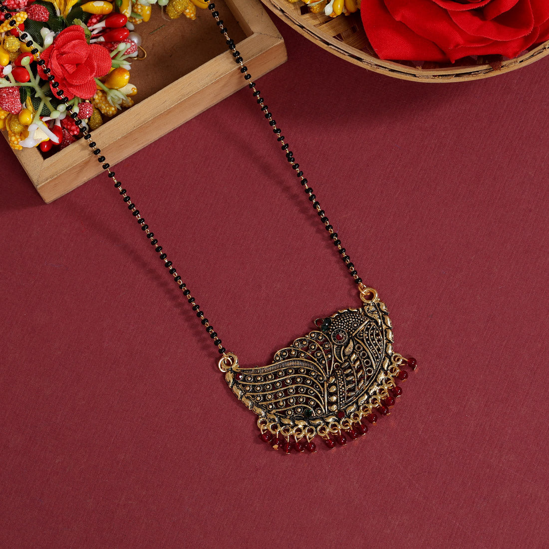 Maroon Color Mangalsutra (MS290MRN)