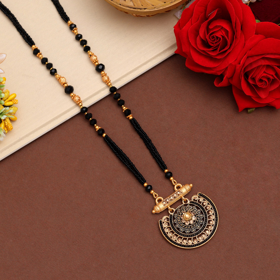 Gold Color Long Mangalsutra (MS303GLD)