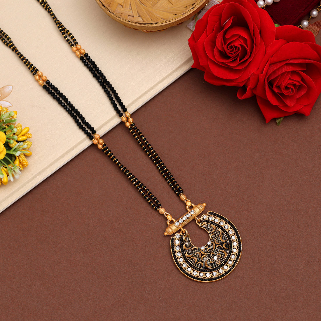 Gold Color Long Mangalsutra (MS306GLD)