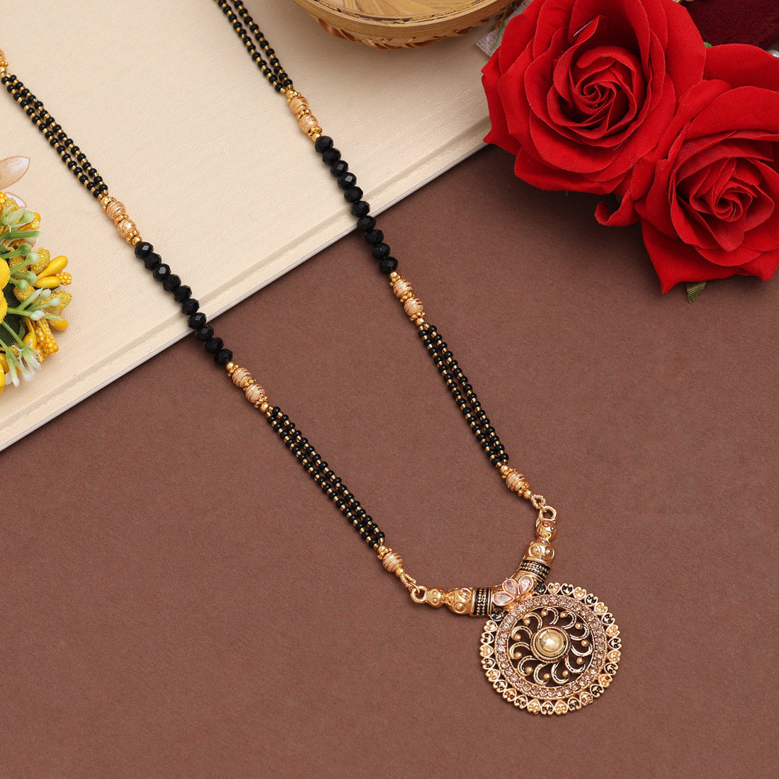 Gold Color Long Mangalsutra (MS324GLD)