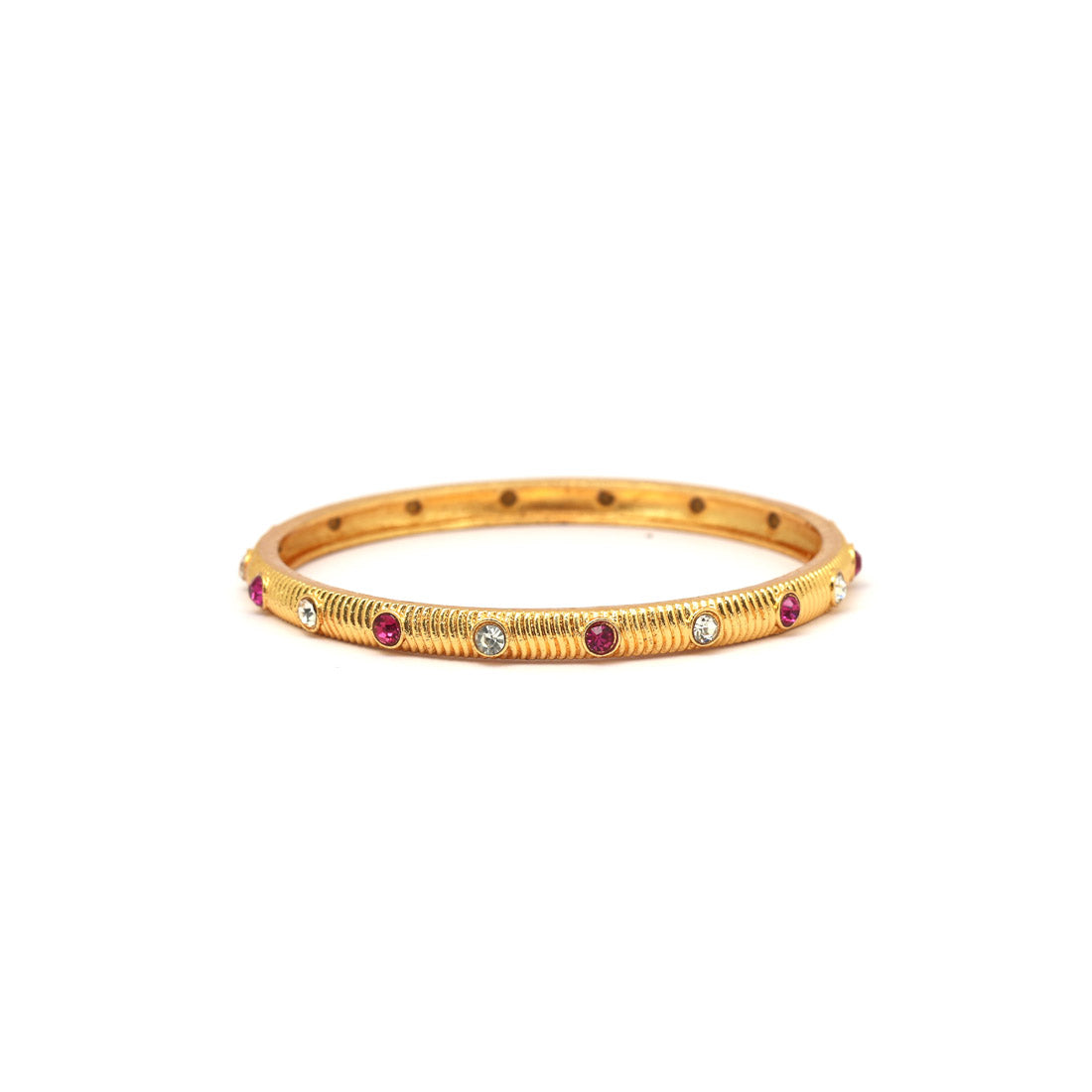 Rani Color 1 Set Of Bangle Size: 2.10 (PLKB883RNI-2.10) Jewellery GetGlit