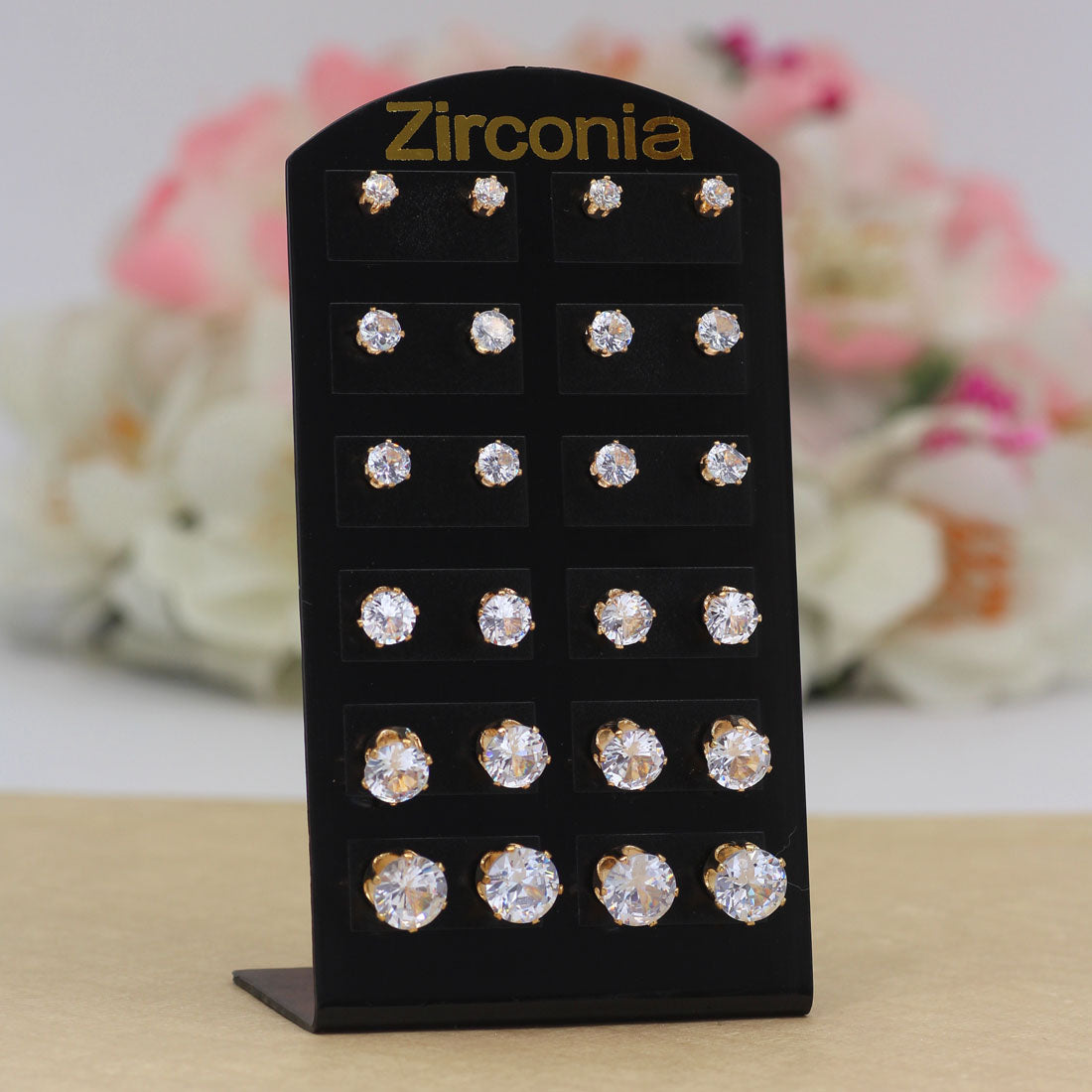 White Color Stud Earrings Combo Of 12 Pairs (STUD193CMB) Jewellery GetGlit