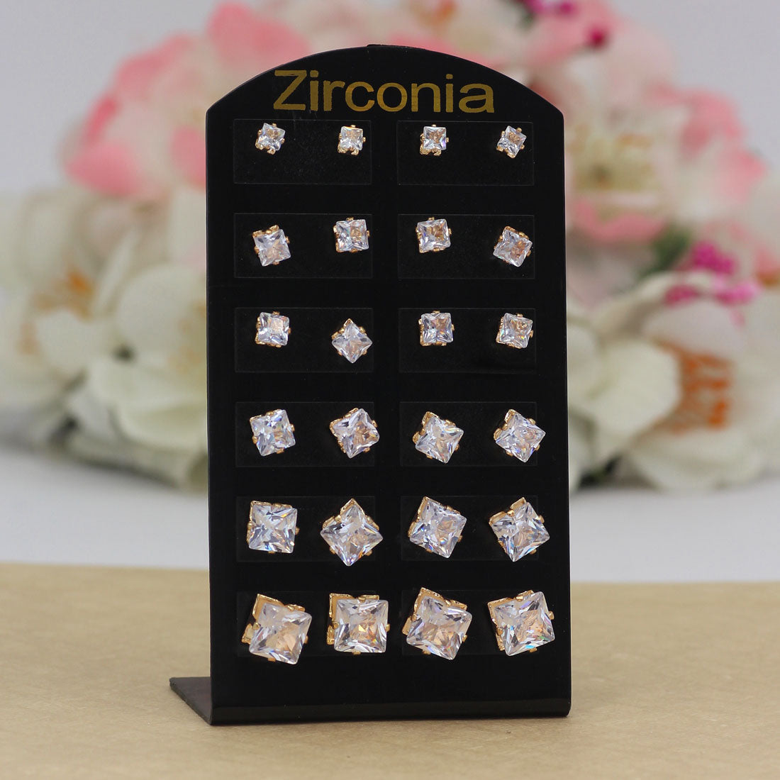 White Color Stud Earrings Combo Of 12 Pairs (STUD194CMB) Jewellery GetGlit