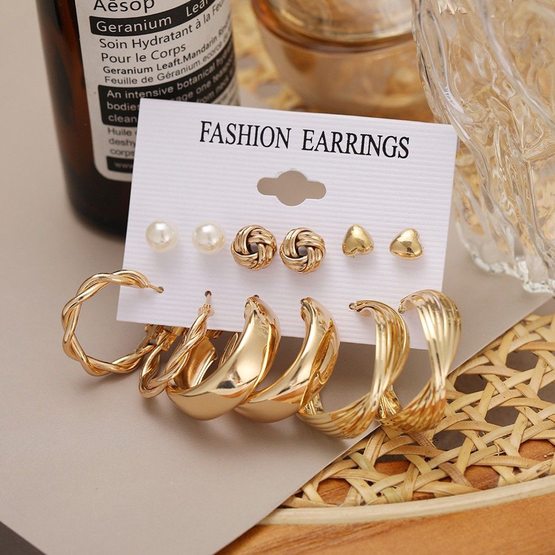 Combo Pack Of Earrings(Pack Of 6) Earrings Glitstudio   