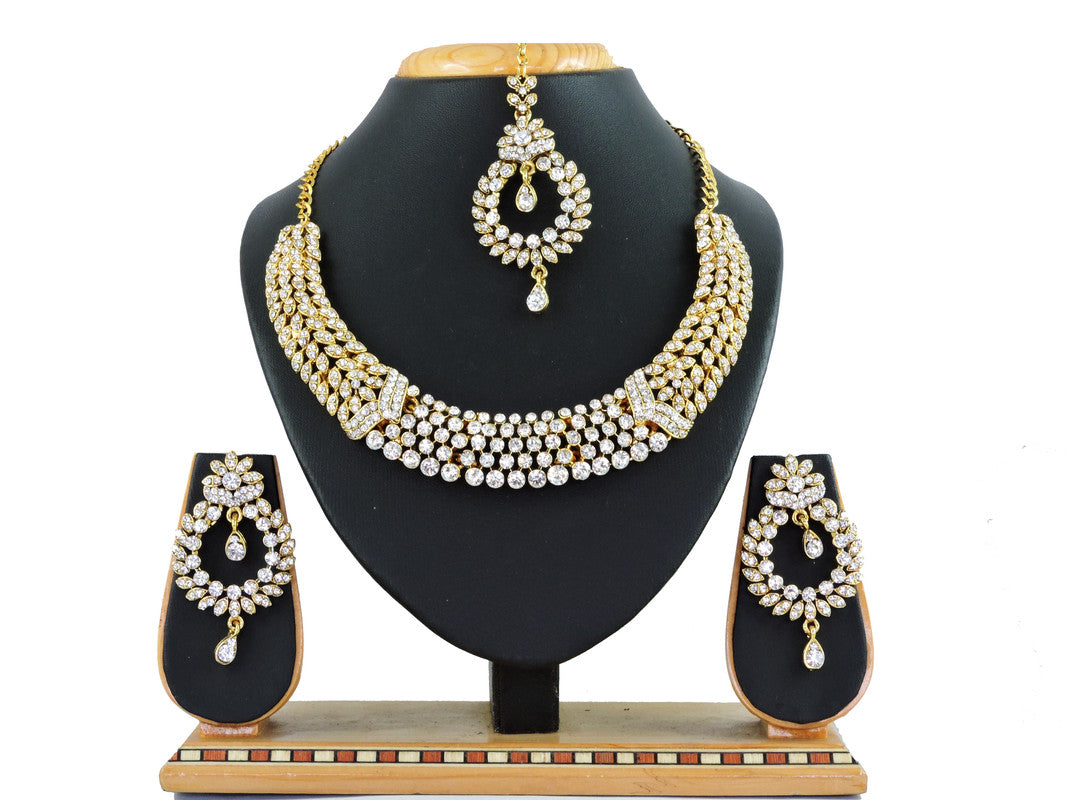 Generic Women's Alloy Necklace set (White) Jewels Generic   