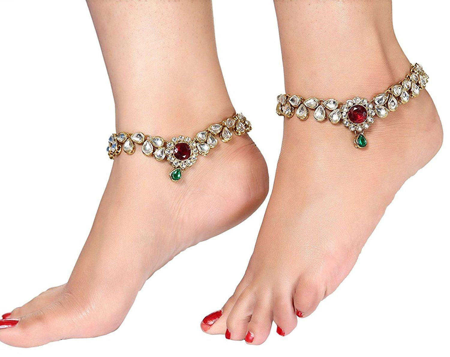 Generic Women's Gold Plated  Anklets-Gold Jewels Generic   