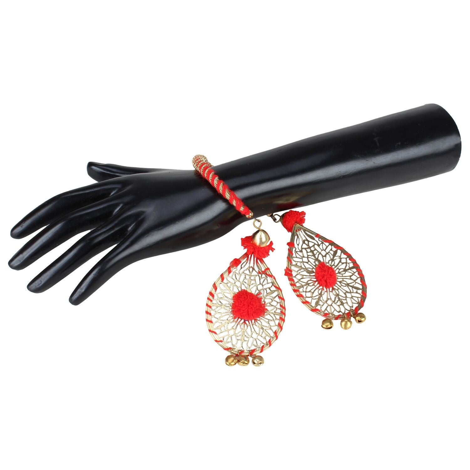 Generic Women's Alloy  Hanging Thread Bracelet-Red Jewels Generic   