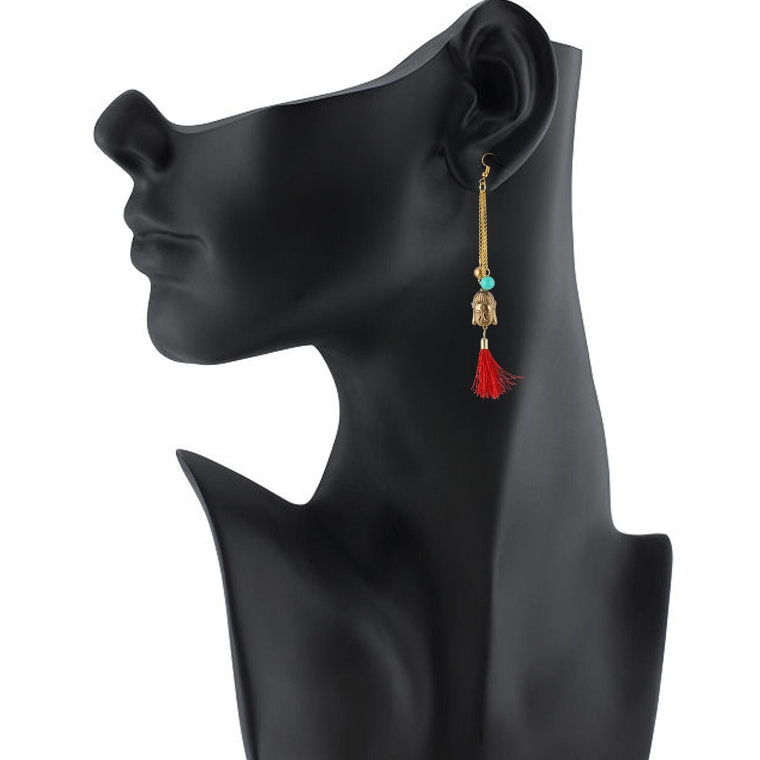 Generic Women's Gold Plated Hook Dangler Hanging Tassel Fashion Earrings-Gold Jewels Generic   