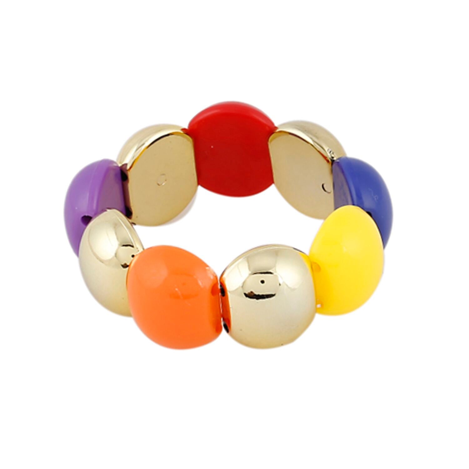 Generic Women's Gold Plated  Charm Bracelet-Multi Jewels Generic   